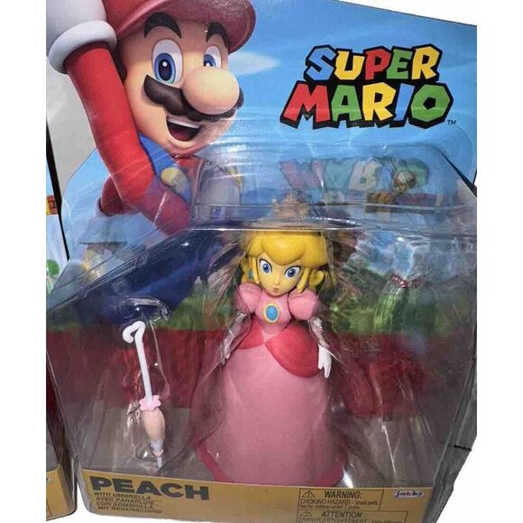 Mario Bros Magikoopa Paratroopa Mario Piranha Peach Action Figures Lot of 5 Set - Picture 6 of 8